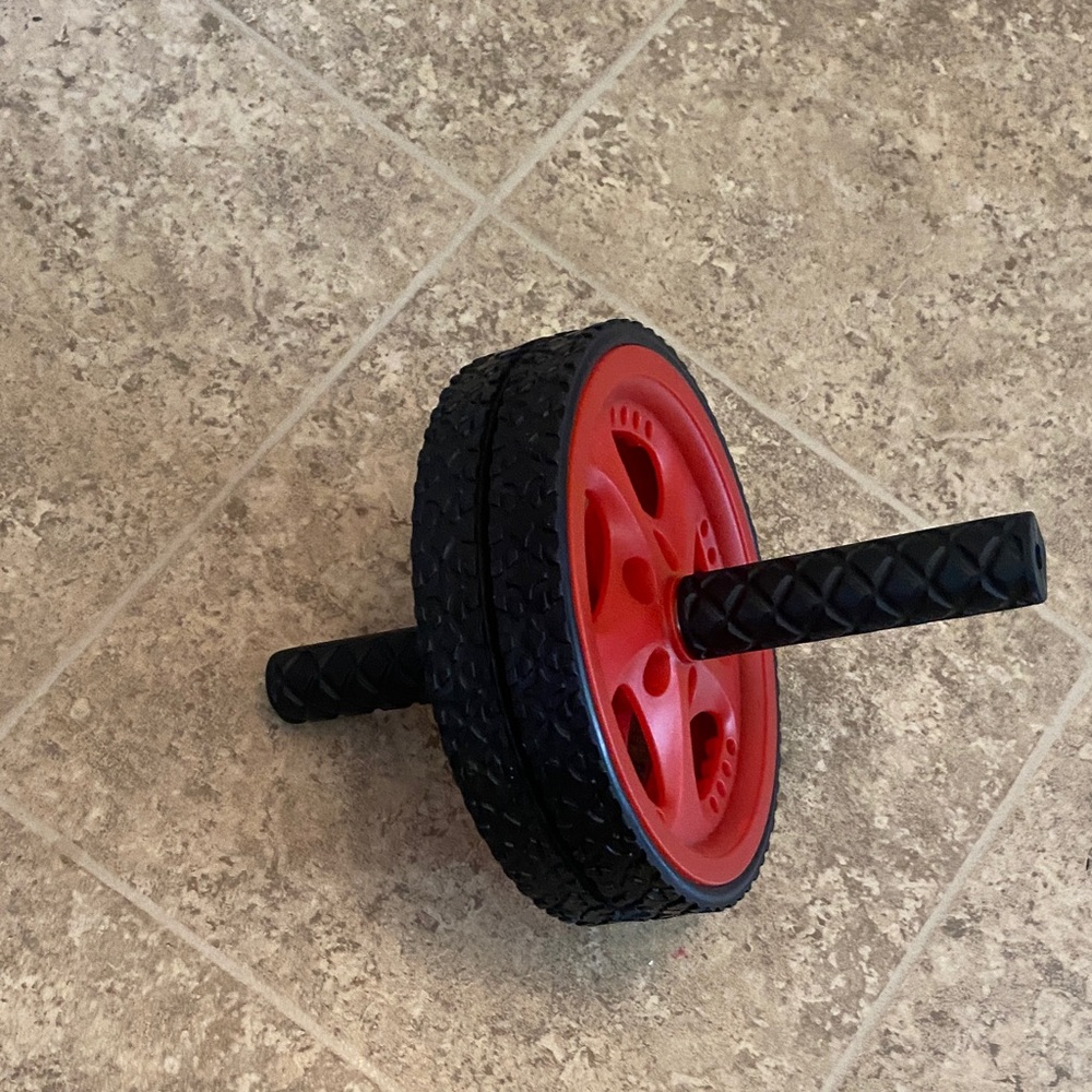 Red and Black Ab Wheel
